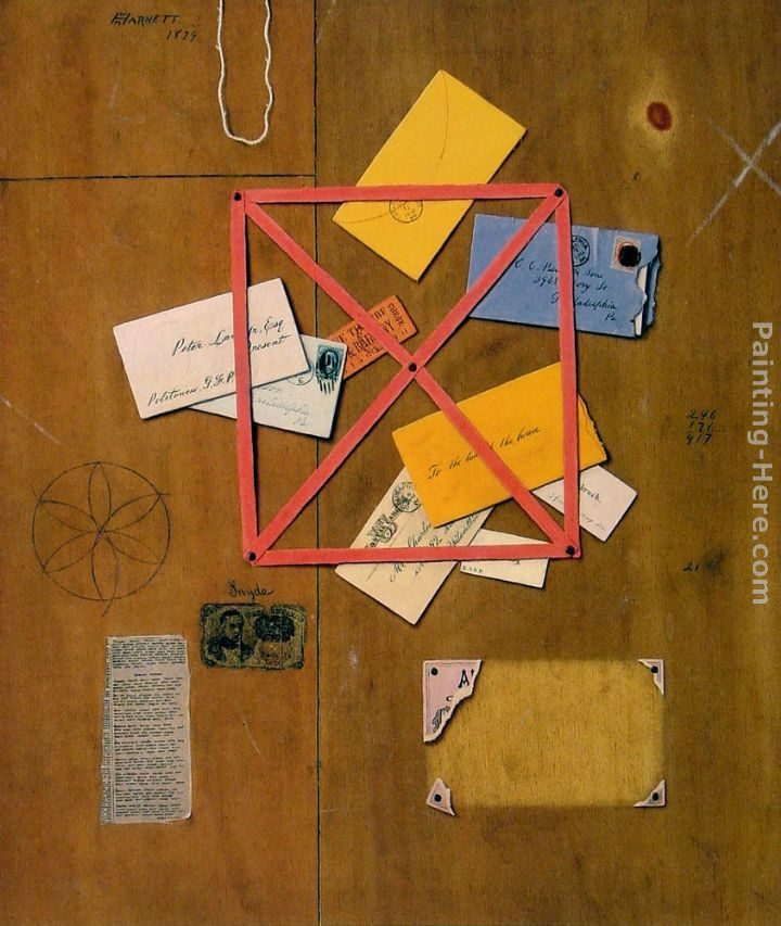 William Michael Harnett The Artist's Letter Rack